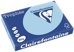Clairefontaine Trophée Pastel, gekleurd papier, A3, 80 g, 500 vel, blauw