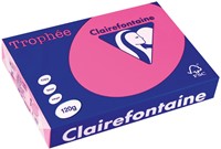 Clairefontaine Trophée Pastel, gekleurd papier, A4, 120 g, 250 vel, felroze