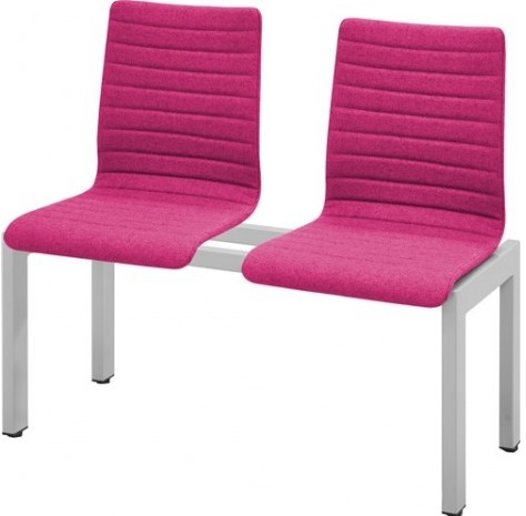 Wachtkamerbank Oscar 2-zits gestoffeerd-2