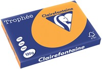 Clairefontaine Trophée Pastel, gekleurd papier, A3, 120 g, 250 vel, oranje