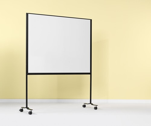 Smit Visual magnetisch whiteboard, verrijdbaar, gelakt staal, 120 x 150 cm-2