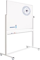 Smit Visual magnetisch whiteboard, emaille en aluminium, 120 x 150 cm