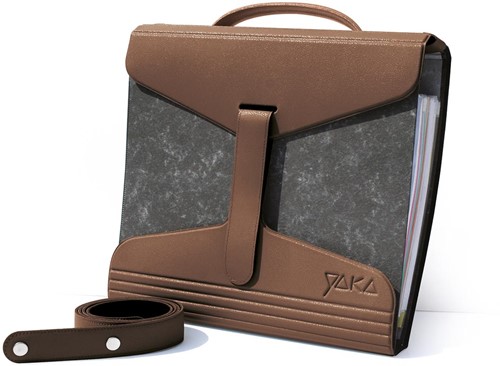 Yaka mappendrager, bruin