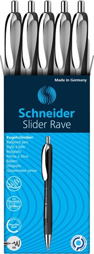 Schneider balpen Slider Rave, extra breed, blauwe inkt, wit/zwart-3