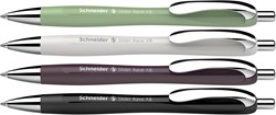 Schneider balpen Slider Rave Trend, extra breed, blauwe inkt, geassorteerde kleuren, doos van 3+1 gratis