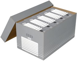 Elba opbergdoos, grijs en wit, pak van 5