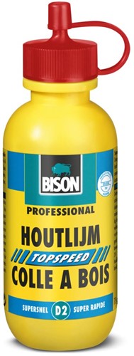 Bison houtlijm topspeed, flacon van 75 ml, wit