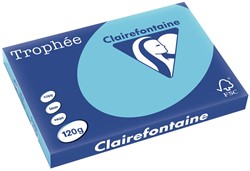 Clairefontaine Trophée Pastel, gekleurd papier, A3, 120 g, 250 vel, helblauw