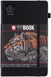 Schetsboek Sakura 80 zwarte vellen 140gr 130x210mm zwart