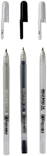 Gelschrijver Sakura Gelly Roll Metallic set à 3 kleuren-2