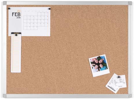 Prikbord Quantore 60x45cm kurk-2