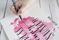 Brushpen Sakura Pigma breed zwart-3