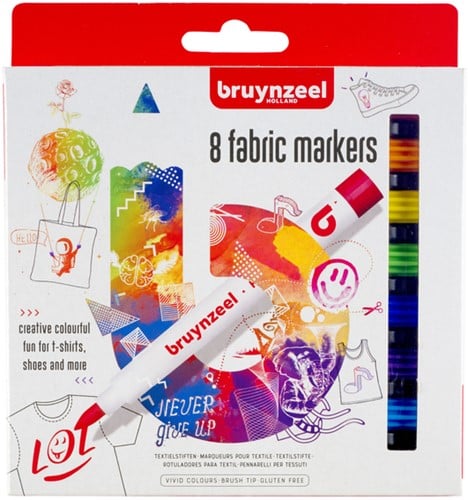Viltstift Bruynzeel textiel assorti