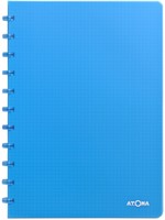 Schrift Atoma A4 ruit 5x5mm 144blz 90gr PP transparant assorti-2