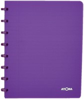 Schrift Atoma A5 lijn 144blz 90gr PP transparant assorti-1