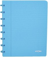 Schrift Atoma A5 lijn 144blz 90gr PP transparant assorti-2