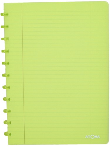 Schrift Atoma A4 ruit 4x8mm 144blz 90gr PP transparant assorti-2