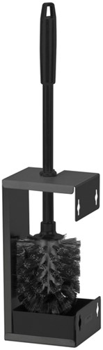 Toiletborstelset Quartzline rvs zwart 448951-3