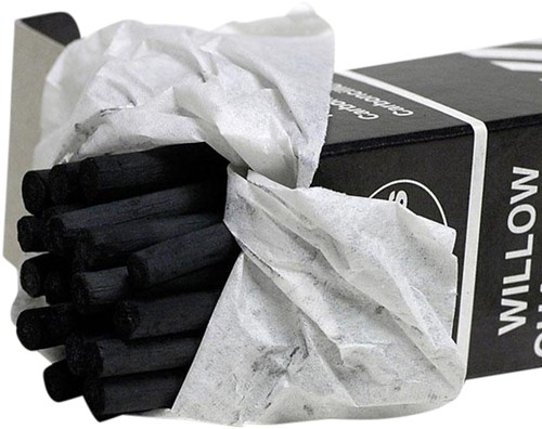 Houtskool Coates 5-6mm doos à 25 stuks