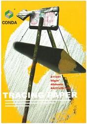 Overtrekpapier Conda A3 90 gr transparant