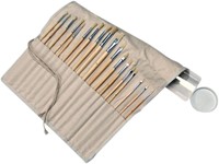 Acryl kwasten Conda varkenshaar in koker assorti