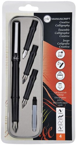 Kalligrafiepen Manuscript MS1105 creatief 4-delig