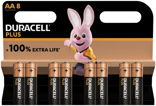 Duracell Plus 8xAA One-Stop-Office-Shop.nl