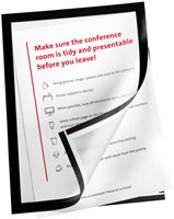 Infokader Quantore A4 zelfklevend zwart 2 stuks