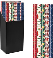 Geschenkpapier Kerst Mix, 70 cm x 2 m, geassorteerde kleuren