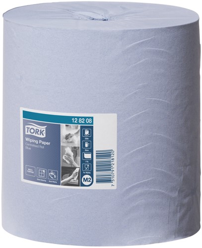 Poetspapier Tork M2 Advanced 1-laags 320m blauw 128208-2