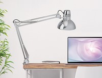 Bureaulamp MAUL Study met tafelklem chroom excl. LED lamp-3