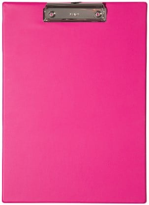 Klembord MAUL A4 staand PVC neon roze