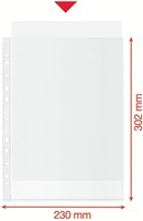 Showtas Esselte recycle PP A4 70µ 11-gaats transparant 100 stuks-4