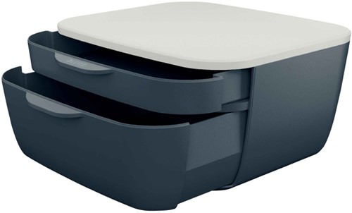 Ladenblok Leitz Cosy 2 laden grijs-2