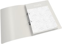 Ringband Leitz Cosy A4 2-rings O-mechaniek 25mm PP fluweel grijs-2