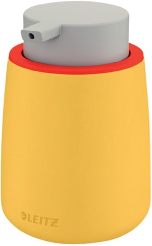 Handzeepdispenser Leitz Cosy voor handzeep 300ml geel