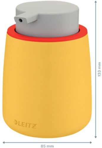 Handzeepdispenser Leitz Cosy voor handzeep 300ml geel-3