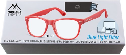 Leesbril Montana +3.00 dtp blue light filter rood-2