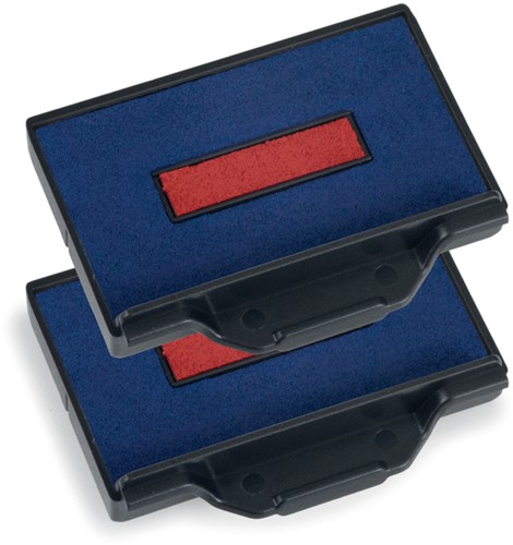 Stempelkussen Trodat Professional 6/53/2 2 stuks blauw en rood