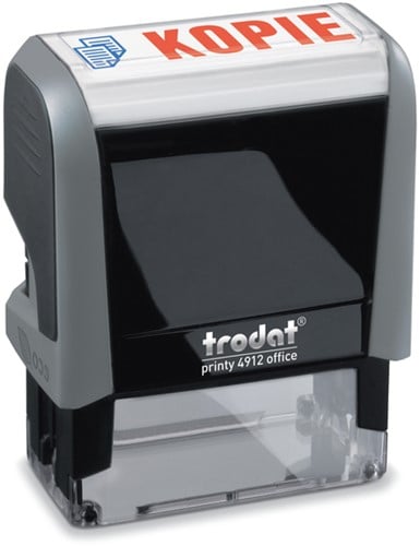 Tekststempel Trodat Printy 4912 Office kopie grijs
