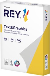 Kopieerpapier Rey Text & Graphics A4 80gr wit 500 vel