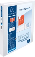Exacompta Personaliseerbare ringmap Kreacover 4 ringen van 30 mm, rug van 4,4 cm, wit-2