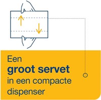 Servet Tork N14 Xpressnap Fit Advanced multifold 2-laags 213x165mm 720 vel naturel 12830-1