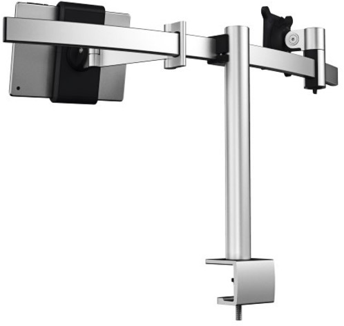 Monitorarm Durable met klem voor 1 scherm en 1 tablet-3