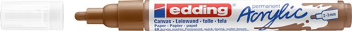 Acrylmarker edding e-5100 medium hazelnoot