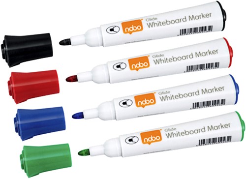 Whiteboardmarker Nobo Glide rond assorti 2mm 10st-3