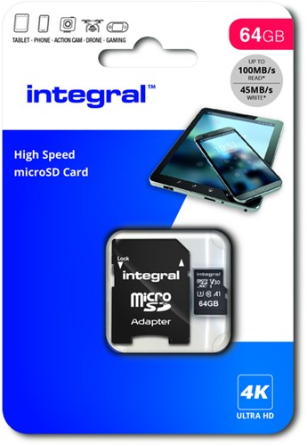 Geheugenkaart Integral microSDXC 64GB-3