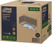 Reinigingsdoek Tork W4 Premium Industrial gevouwen 1-laags 4x120 vel grijs 520679-2