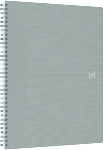 Spiraalblok Oxford Origin A4+ lijn 140 pagina's 80gr grijs-3