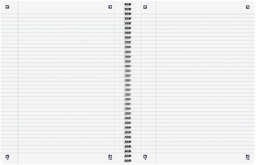Spiraalblok Oxford Origin A4+ lijn 140 pagina's 80gr grijs-2